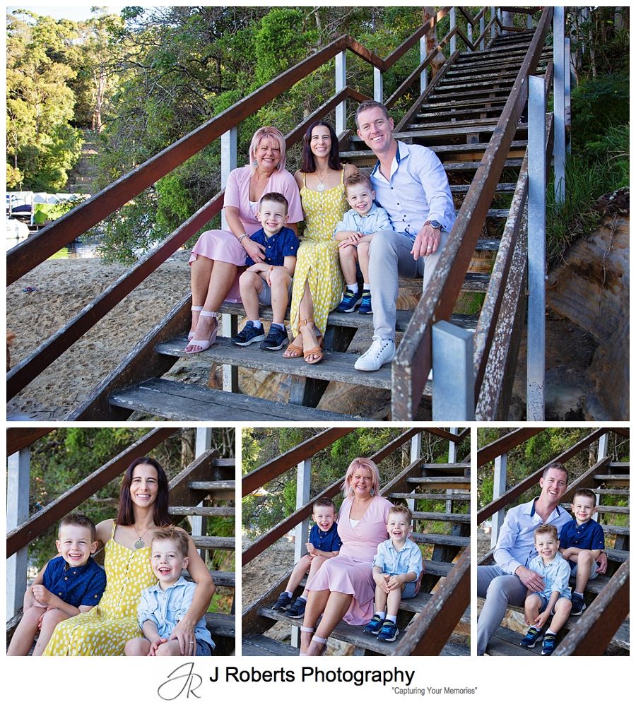 Sydney Family Portrait Photographs of Extended Family at Echo Point Roseville Chase